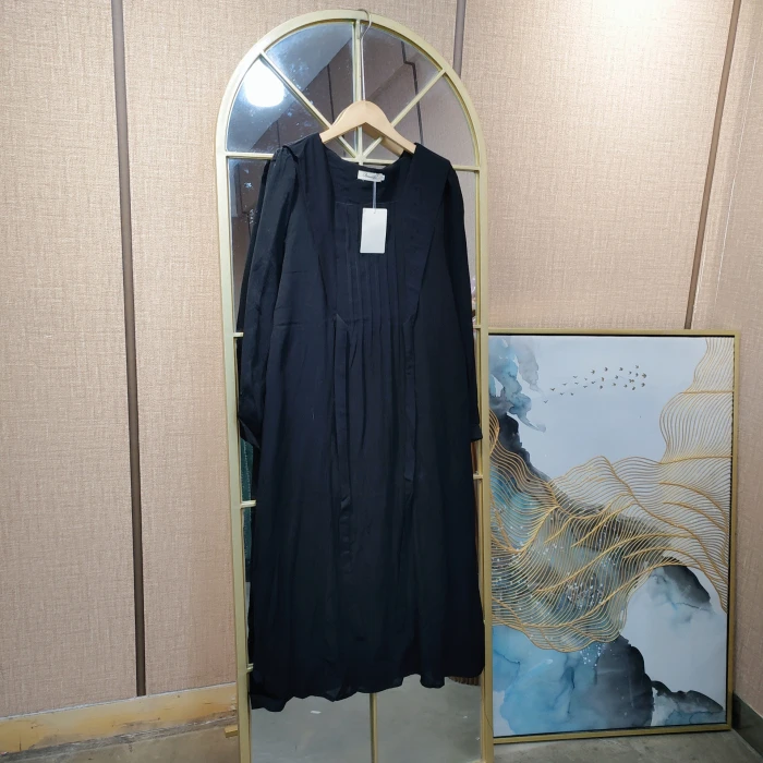 CJ65孕妇黑色连衣裙M90-130