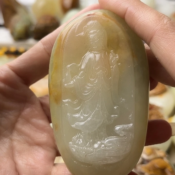 石材方解石不退换观音