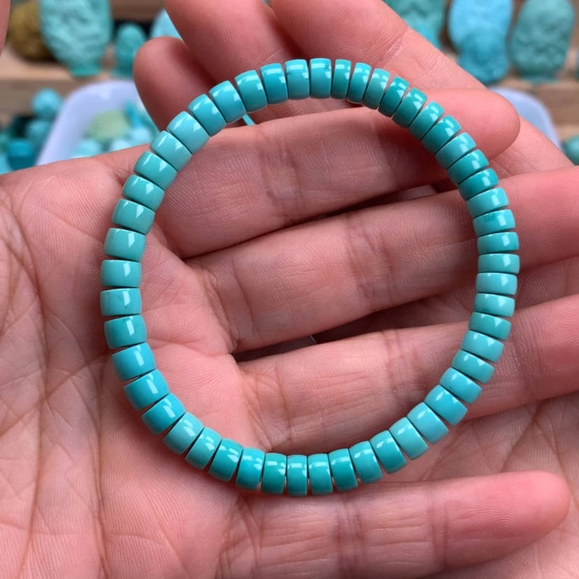 【闪购商品】绿松石直切手串6mm未镶嵌