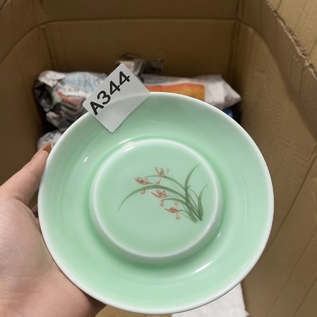 瓷片茶摆件工艺品摆件666