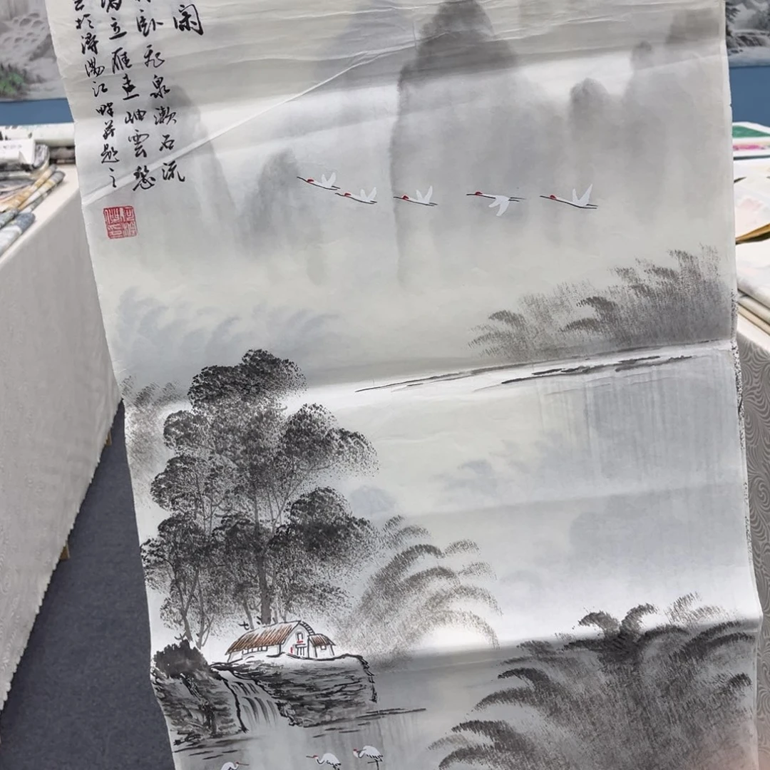 国画宣纸手绘国画作品