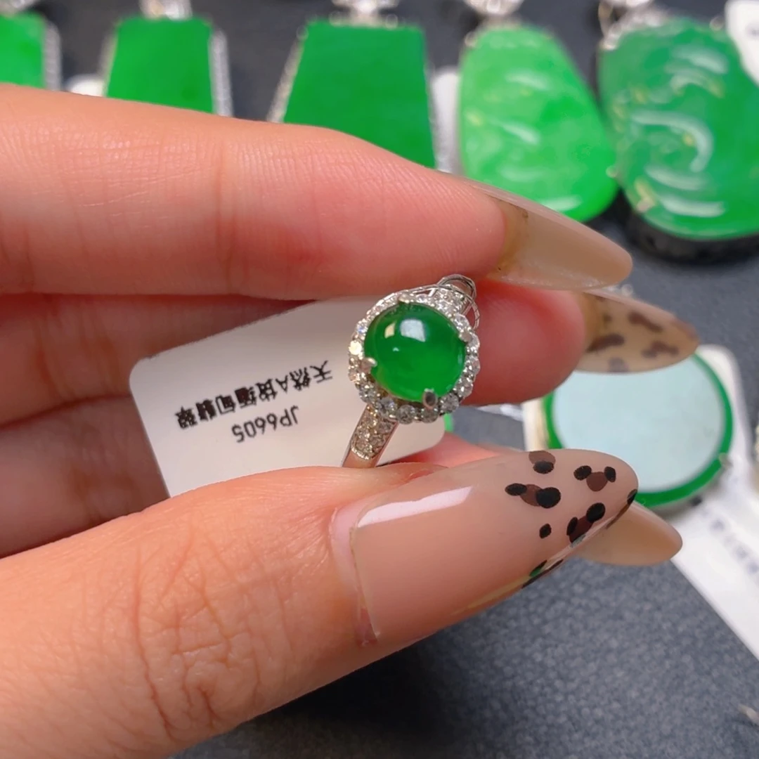 翡翠银S925镶嵌颈饰