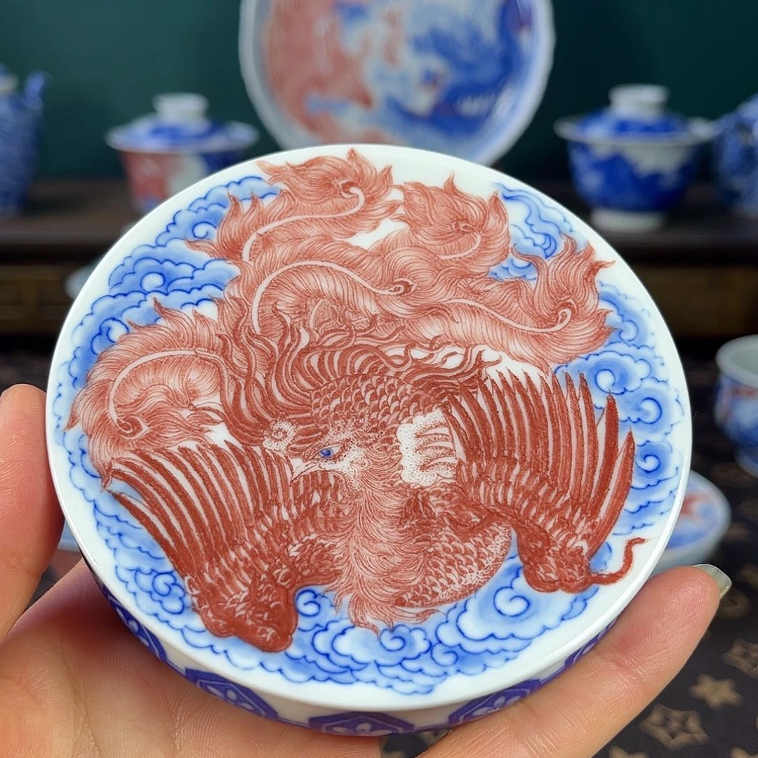 瓷片景德镇自成堂手工艺手绘