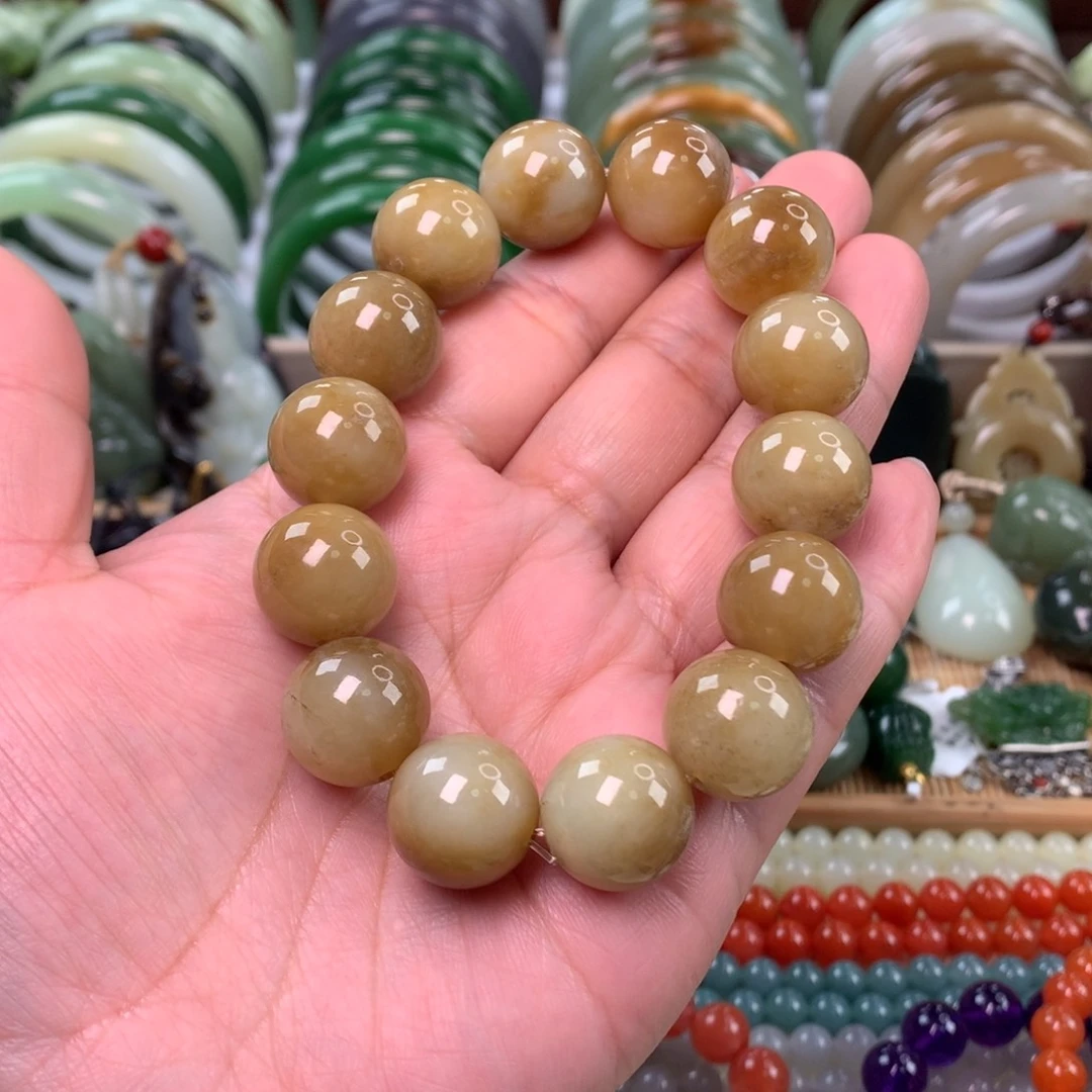 和田玉未镶嵌手链卡16