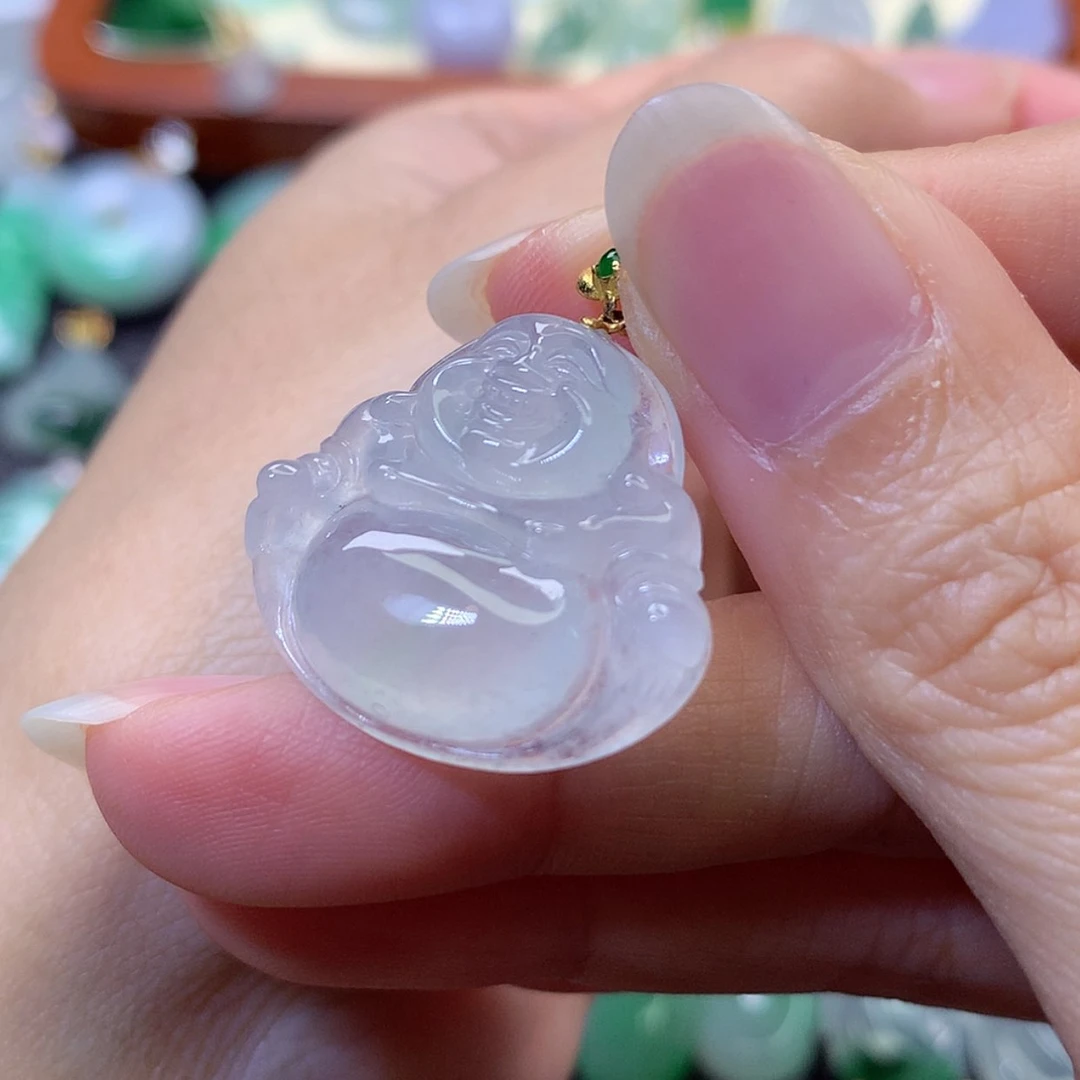 【闪购商品】吊坠(赠链)18K金镶嵌翡翠