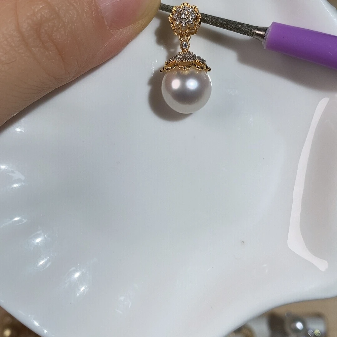 海水珍珠颈饰银S925镶嵌