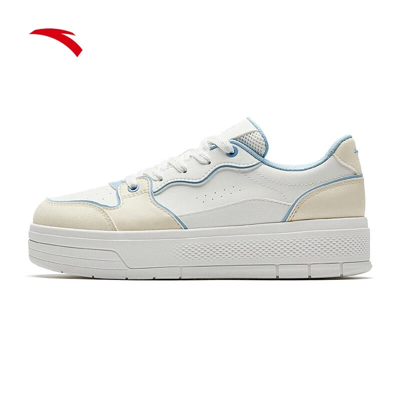 安踏果冻鞋2丨厚底板鞋女鞋秋季百搭休闲透气运动鞋122528032-OP