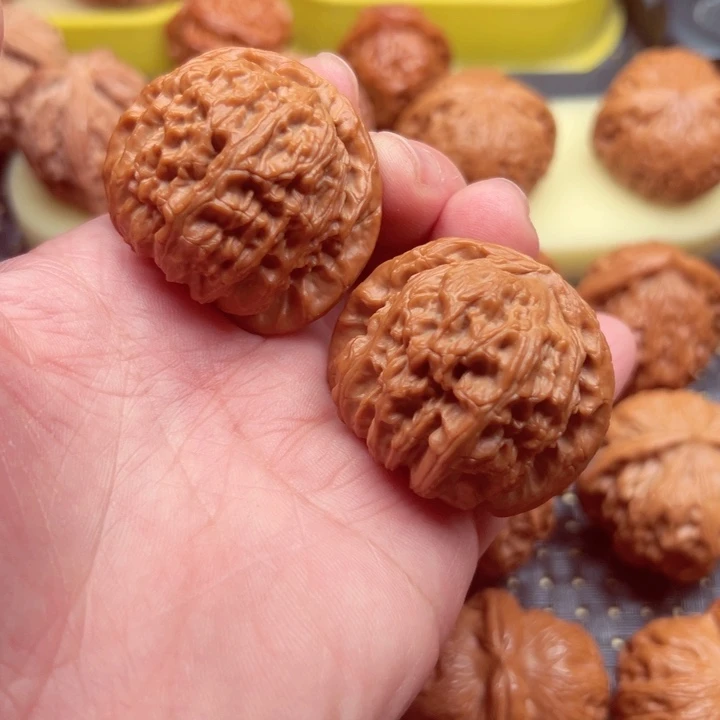 吊坠文玩核桃白狮子42全品