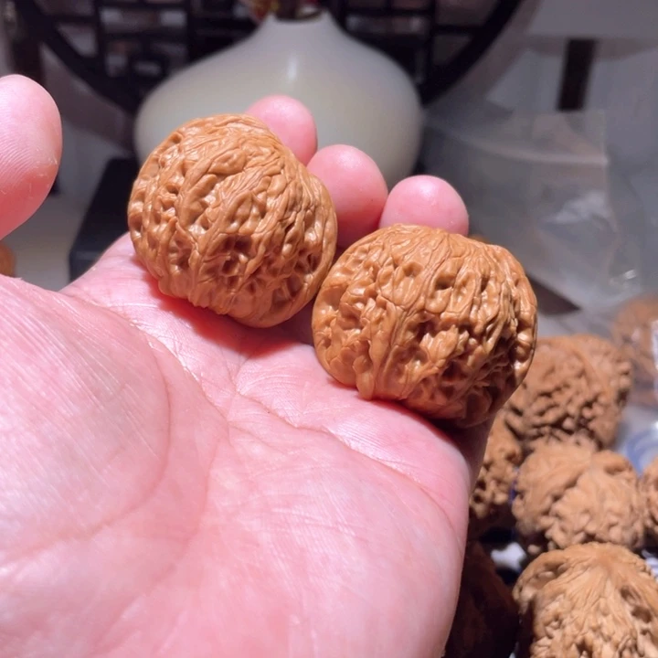 文玩核桃把件雕**光磨盘