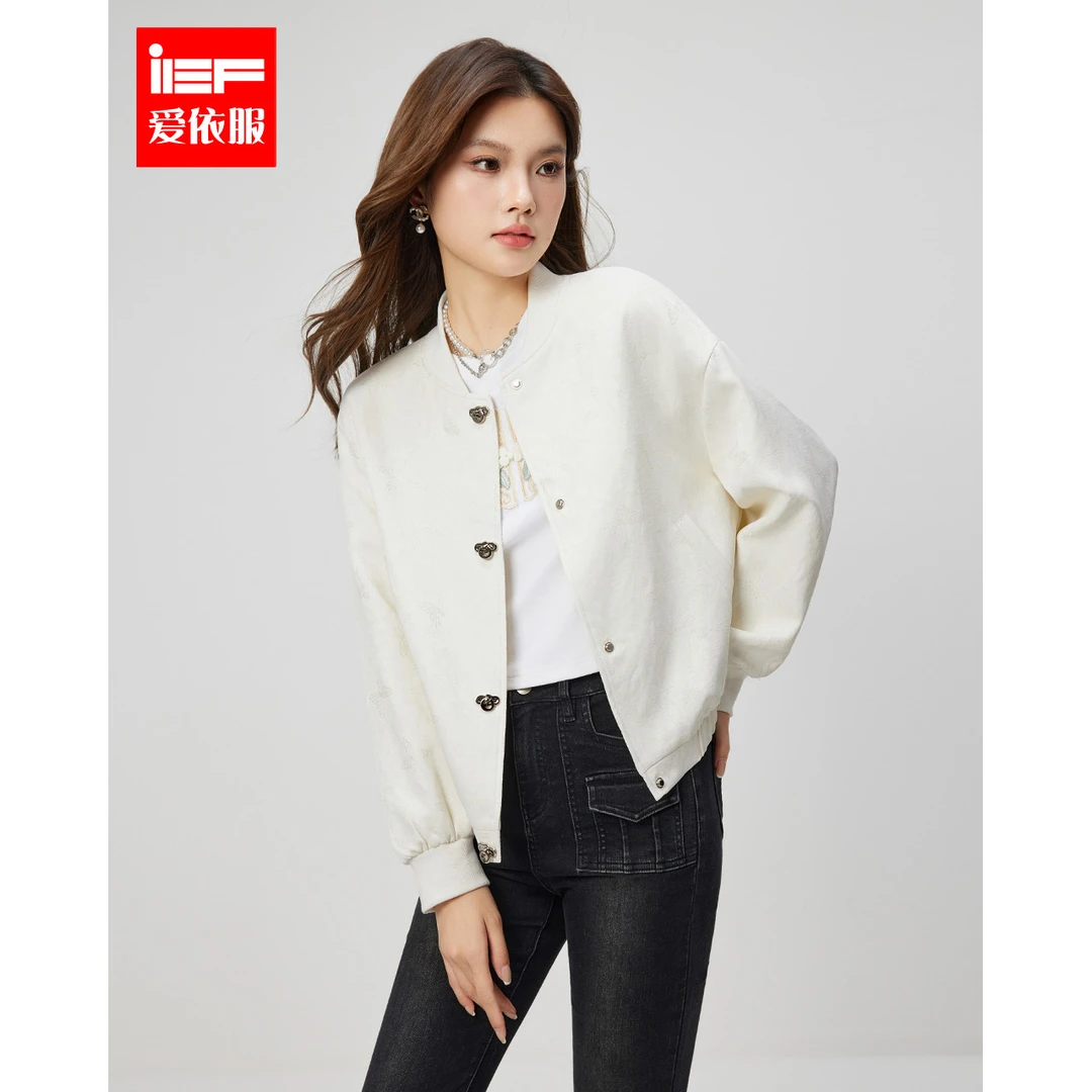 IEF/爱依服2025春季新款时尚运功风设计感棒球服外套欧若风