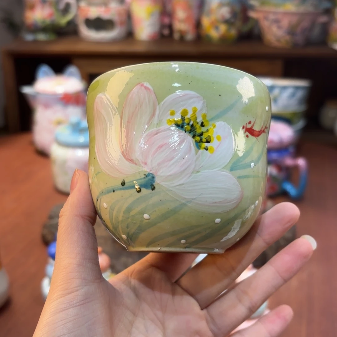 景德镇手绘高温釉下彩陶瓷茶具