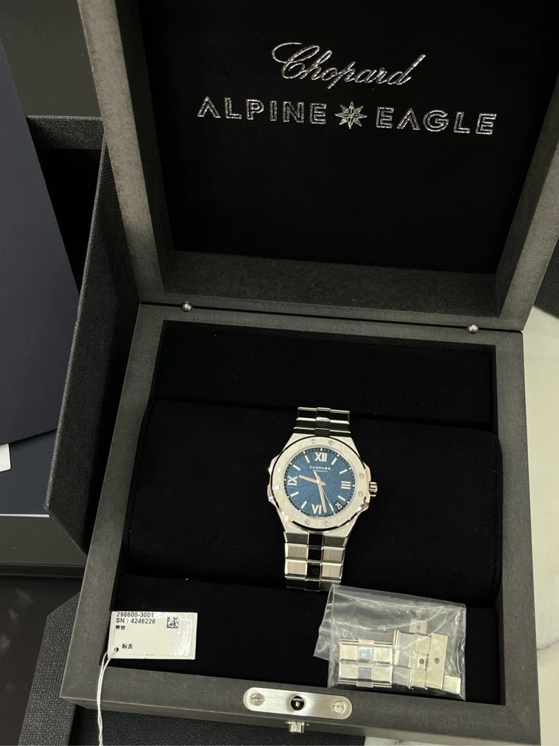 95新 Chopard/萧邦 雪山傲翼系列298600-3001自动机械男表41MM