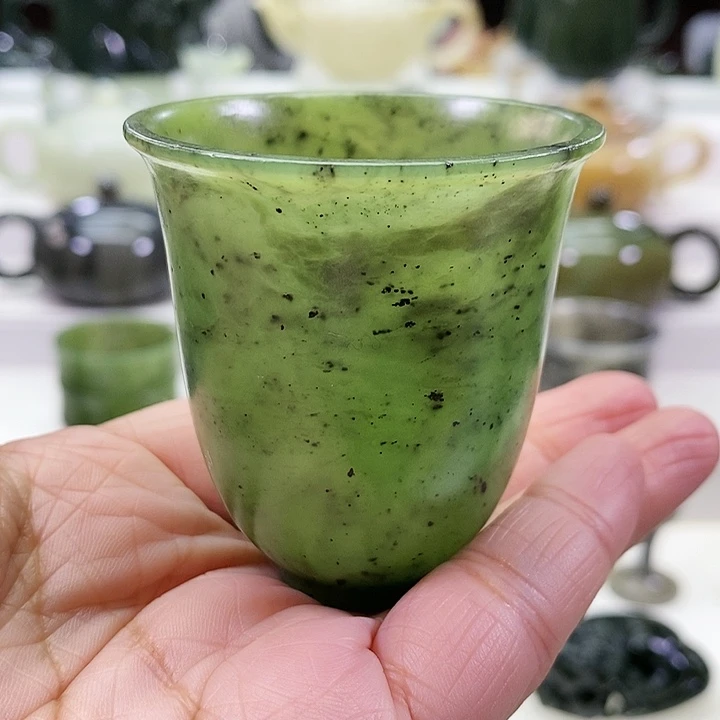 未镶嵌和田玉挂件茶杯60m l