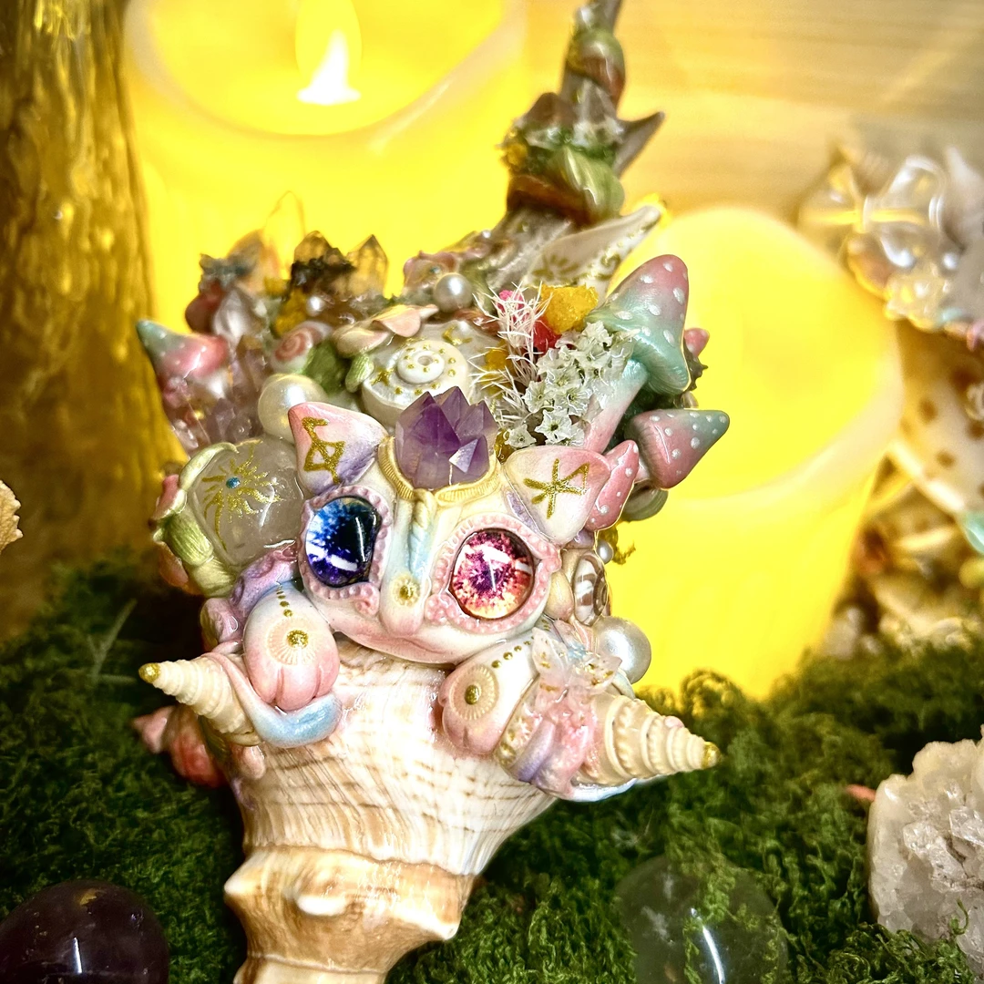 澜晶阁原创手作潮流个性桌面摆件异瞳海猫