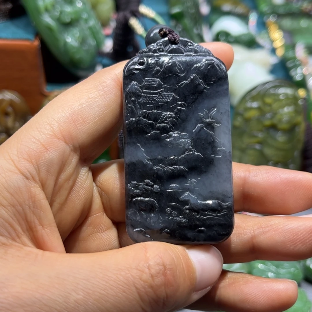 和田玉未镶嵌颈饰