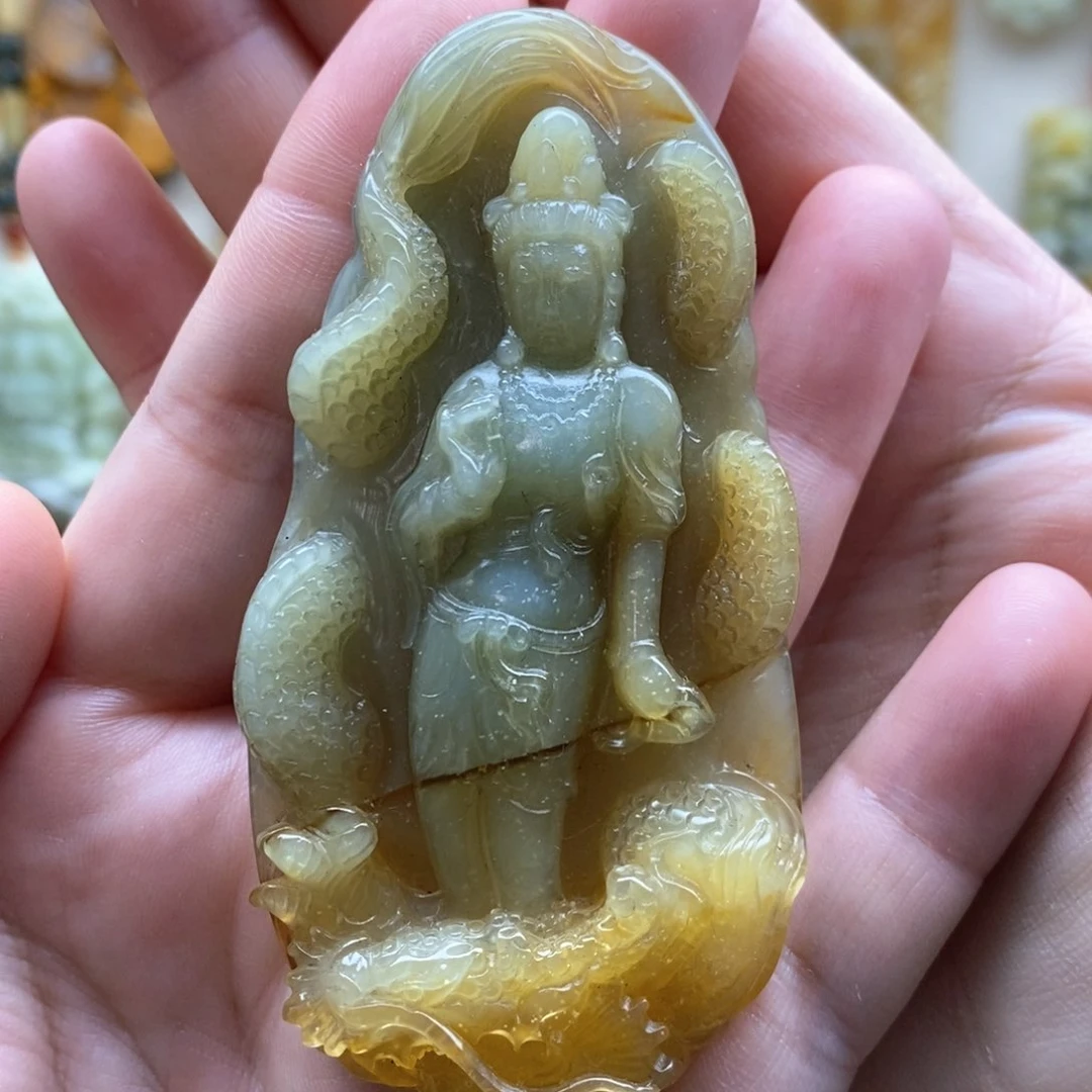 【闪购商品】未镶嵌岫玉颈饰观音