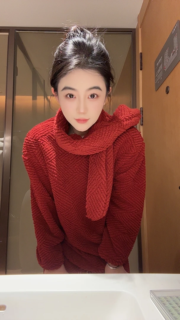 枣红睡衣家居服休闲宽松加绒