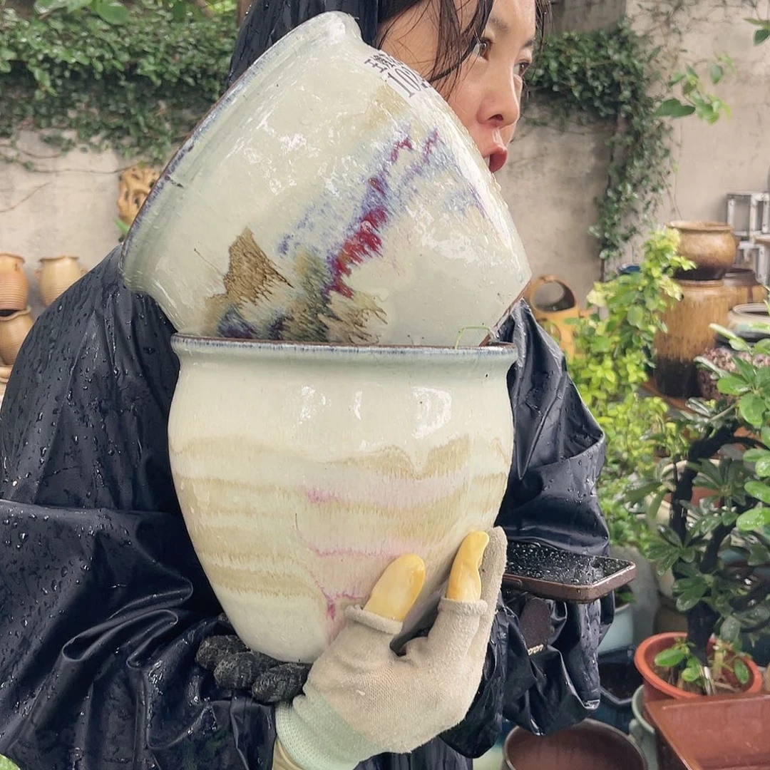 紫砂花盆王嫂花盆0611-1024高18口20