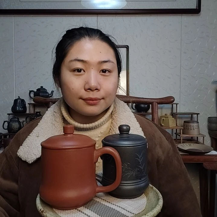 茶杯朱泥石黄大红袍盖杯