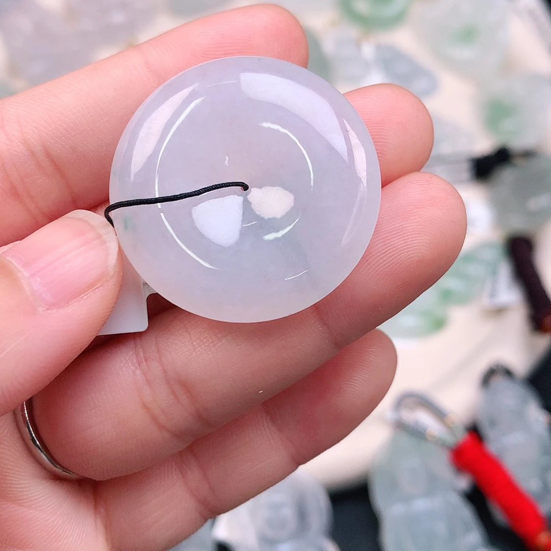 翡翠颈饰未镶嵌扣32*6