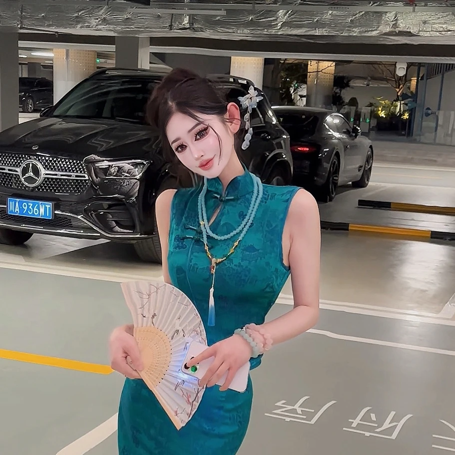 郁儿baby【冰清兰】同款旗袍发簪项链配饰