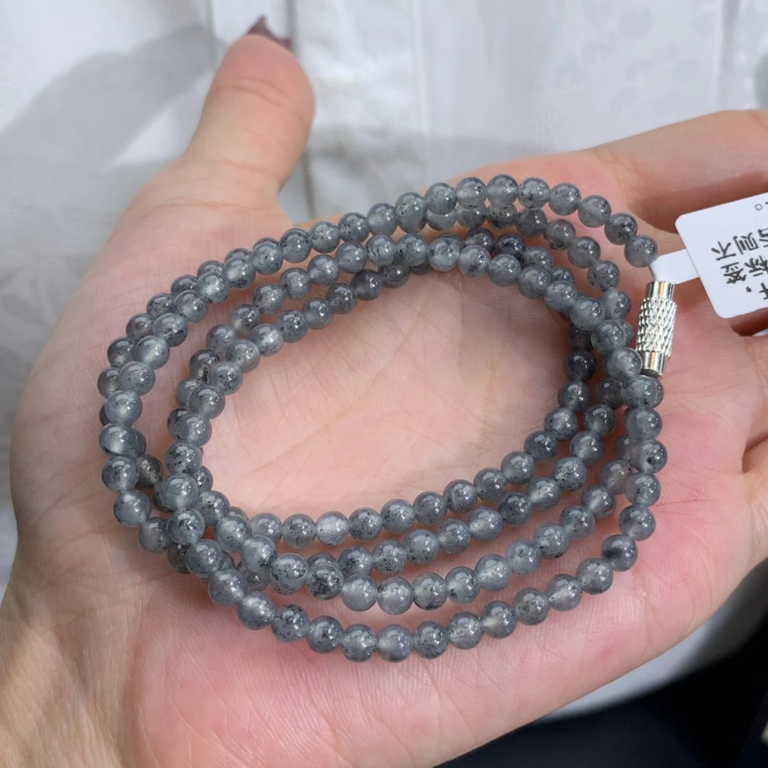 翡翠手链未镶嵌卡4冰乌鸡项链