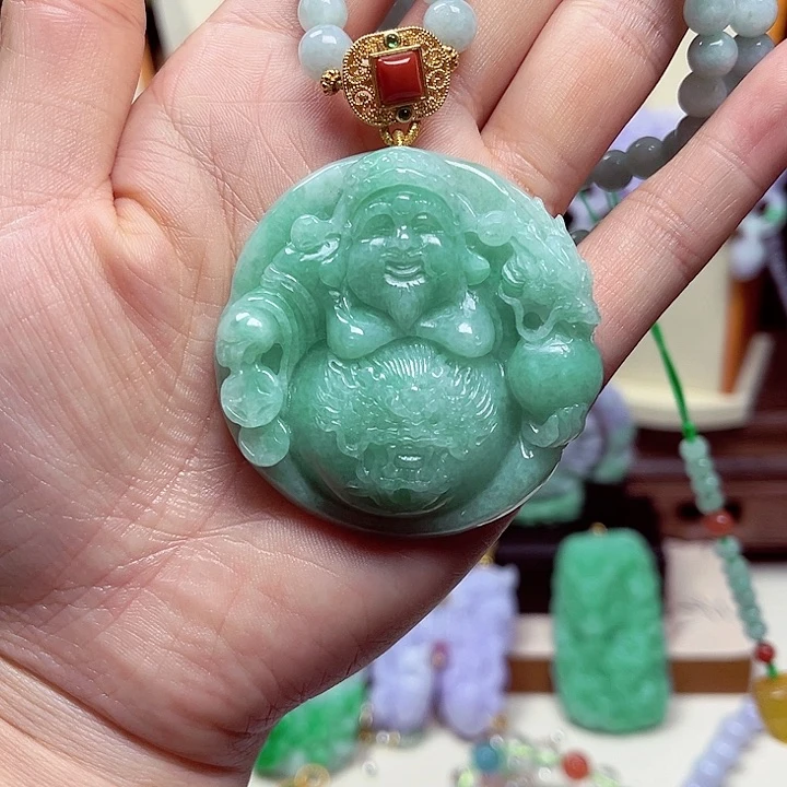 翡翠未镶嵌颈饰天然翡翠