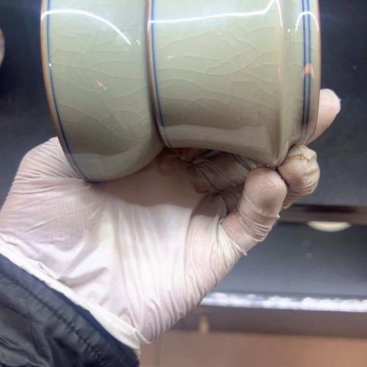 瓷片淘泥素胎字母线茶漏