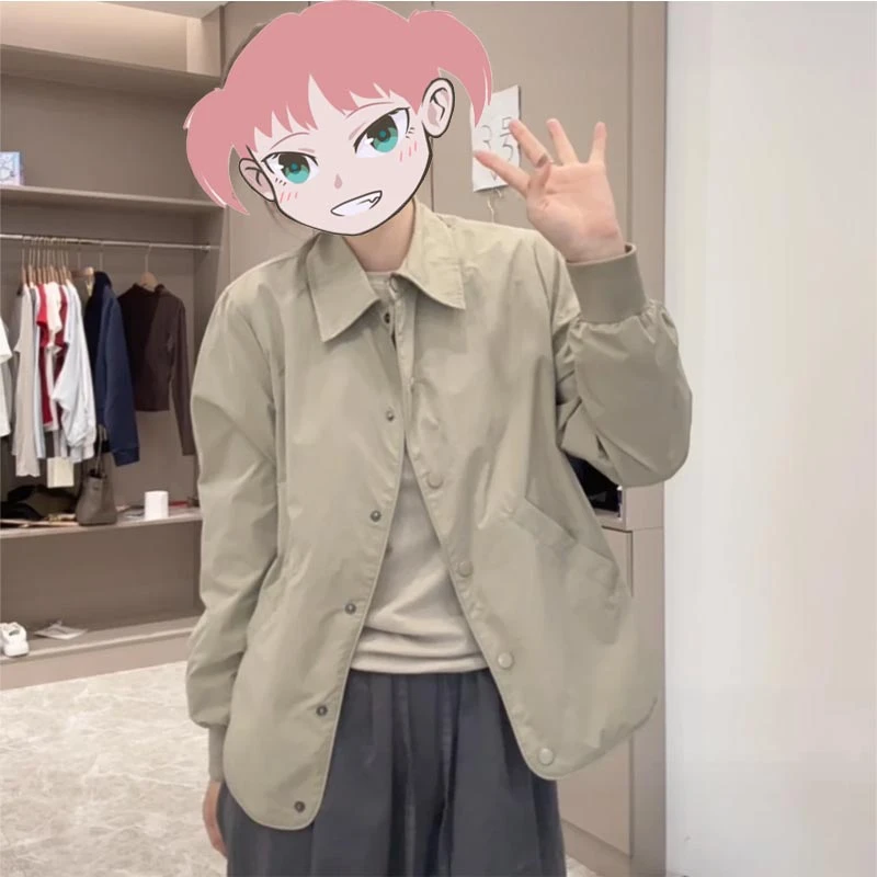 霖优小个子短款外穿衬衫女2025春新款韩版百搭薄外套时尚百搭上衣