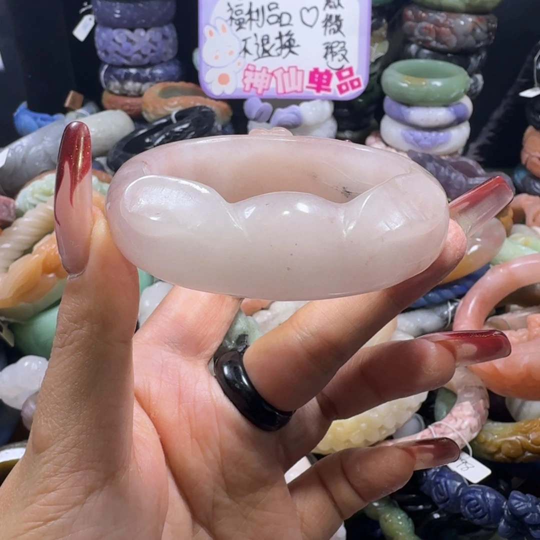 石英质玉（佘太翠）未镶嵌手镯1，57，瑕疵不退换