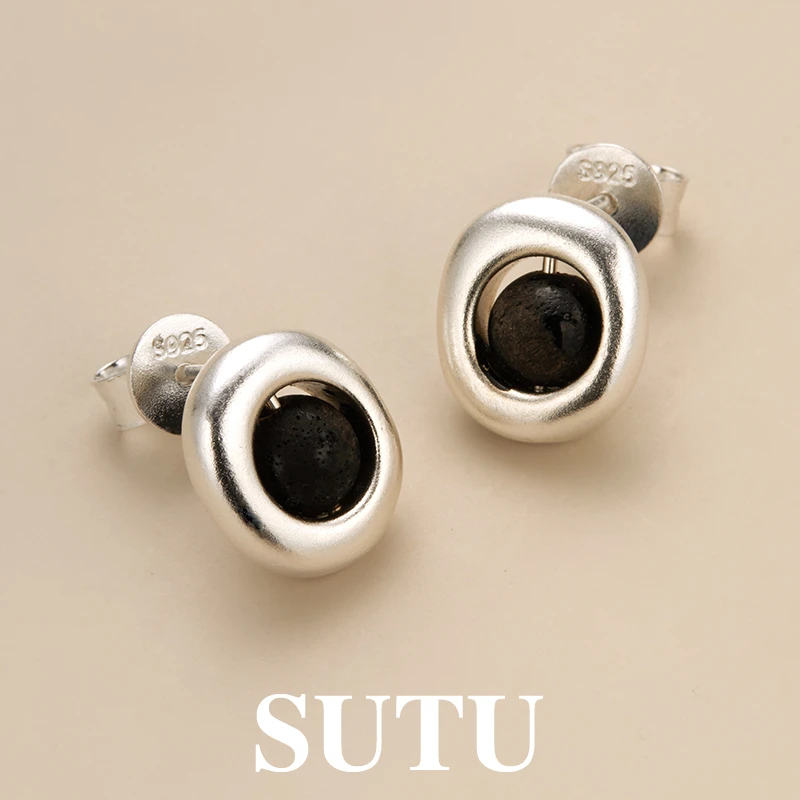 925银耳饰 时尚高级感2024新款独特耳环气质耳饰精致小众设计中式