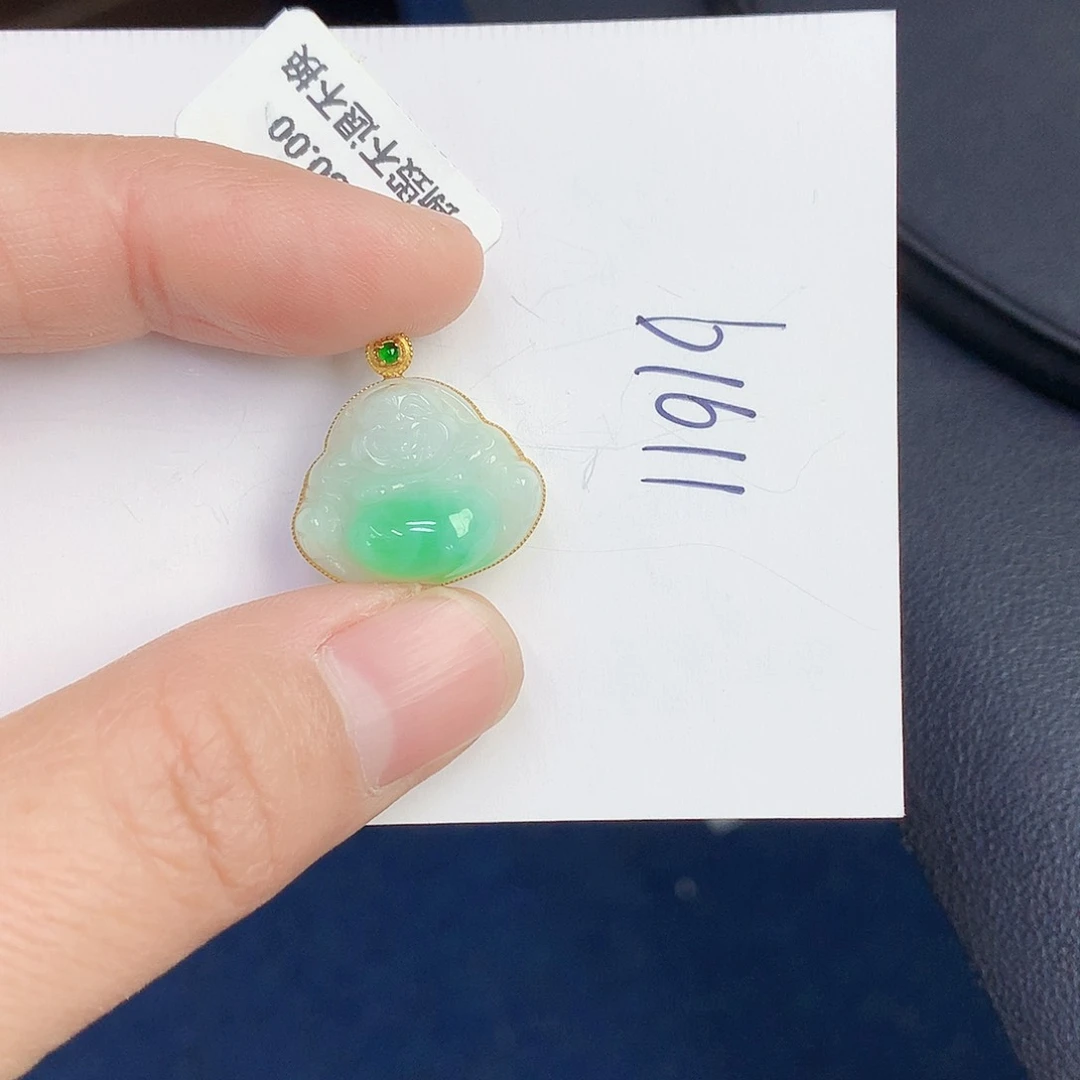 【闪购商品】翡翠颈饰18K金镶嵌00000000