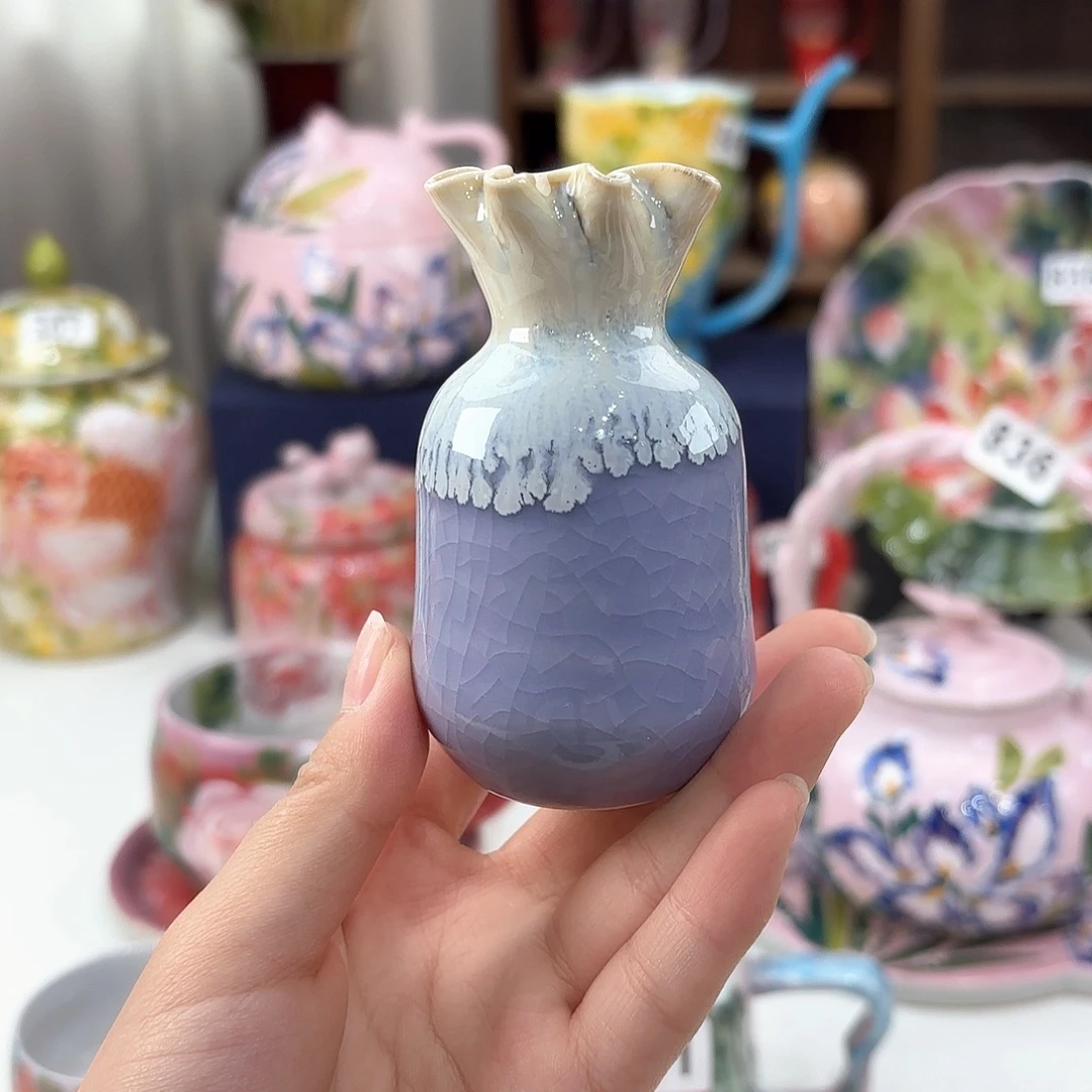 景德镇手绘高温釉下彩陶瓷茶具