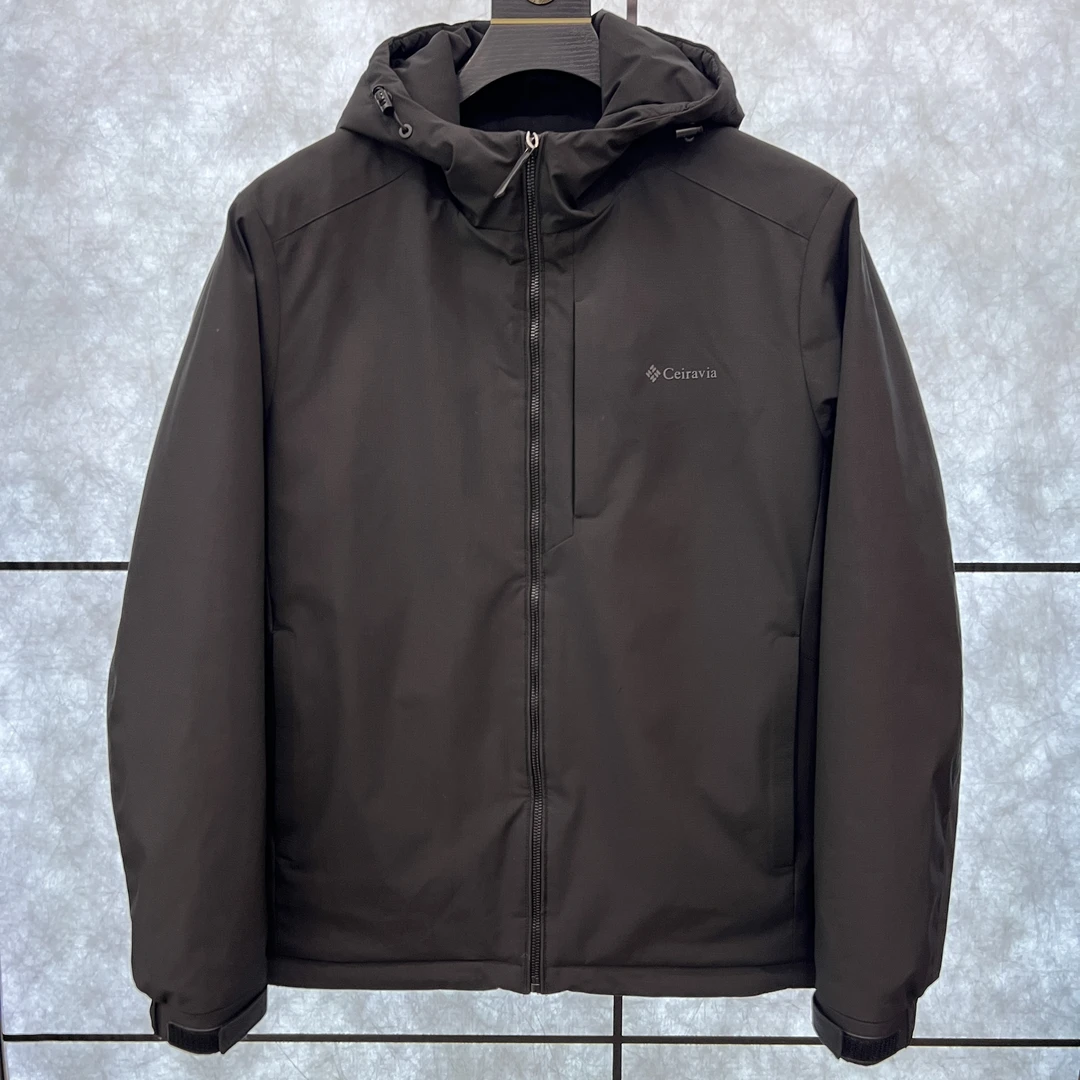 【S】{棉服}2025黑色运动休闲商务时尚连帽棉服GL2518