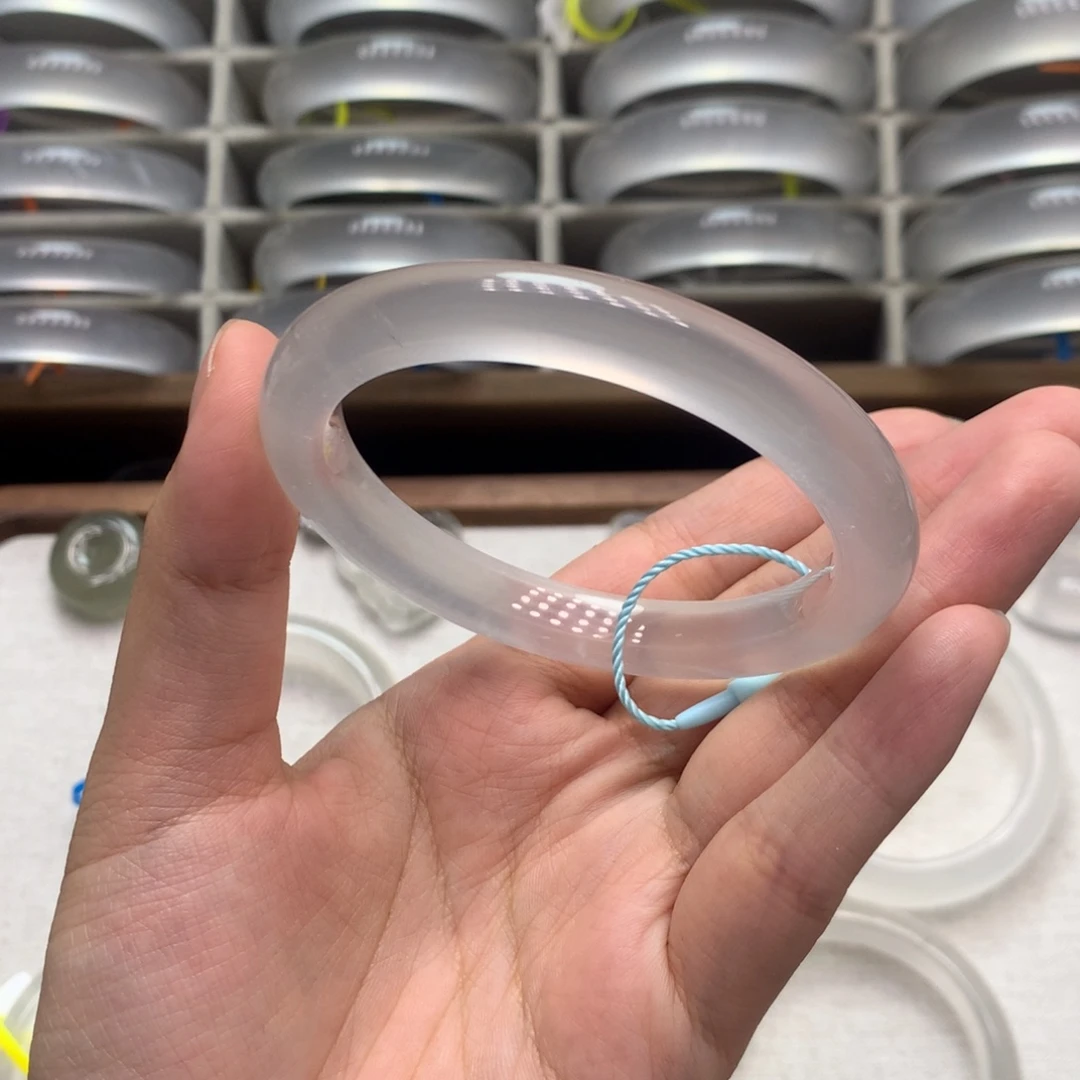 石英质玉未镶嵌手镯6A55.8放漏