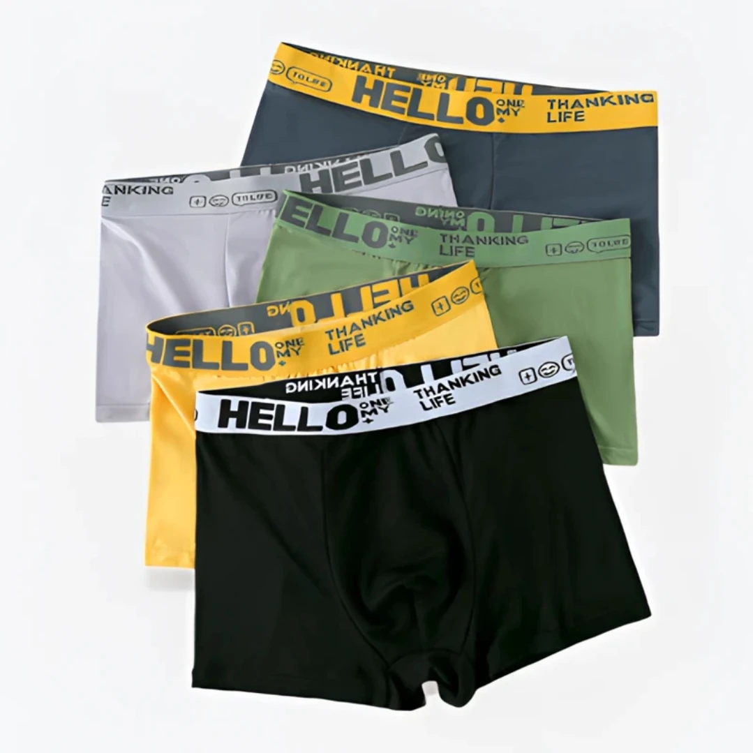 【四条】潮流男士内裤男士短裤薄款舒适透气四季青少年内裤平角裤