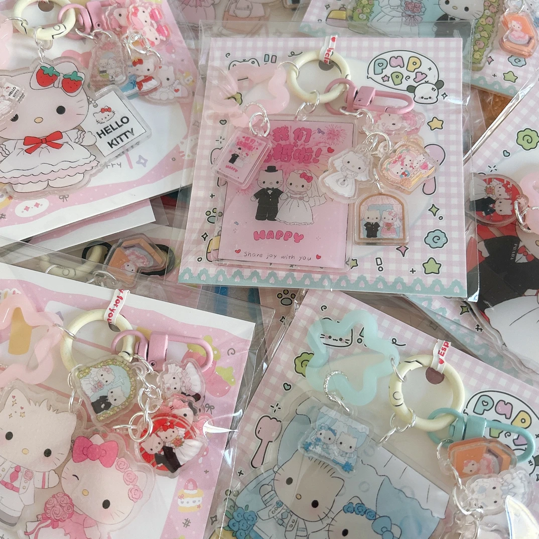 DIY手工 钥匙扣包扣 书包挂件可爱树脂 创意礼物