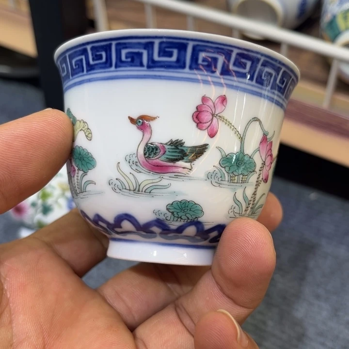 纯手绘精品盖碗杯