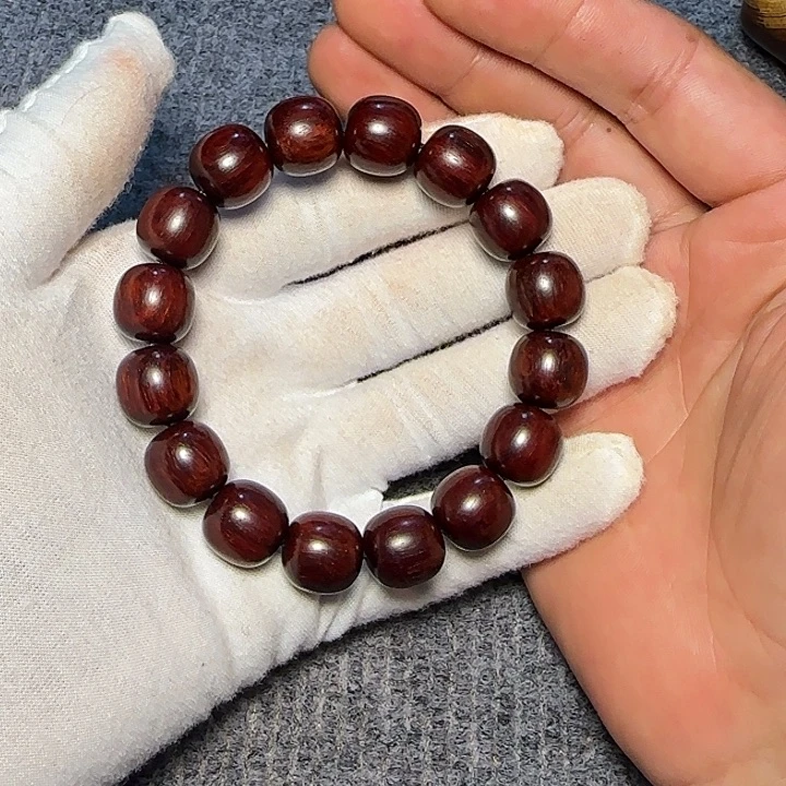 念***࿐檀香紫檀（小叶紫檀）全陈化老料把件串