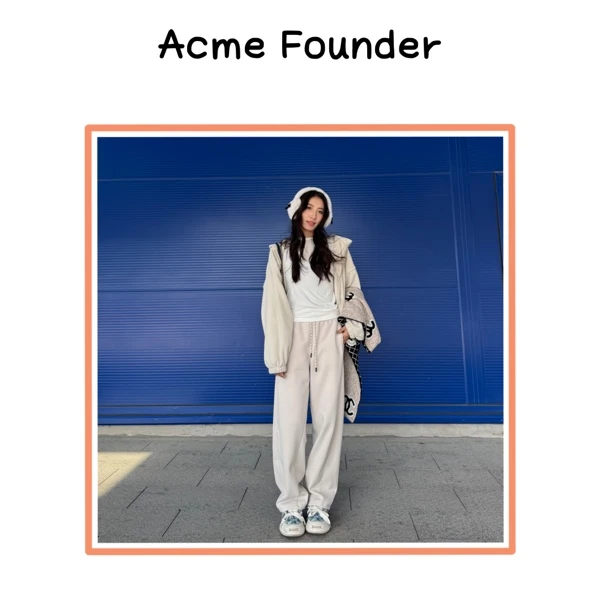 Acme Founder｜五色休闲裤弯刀裤阔腿裤