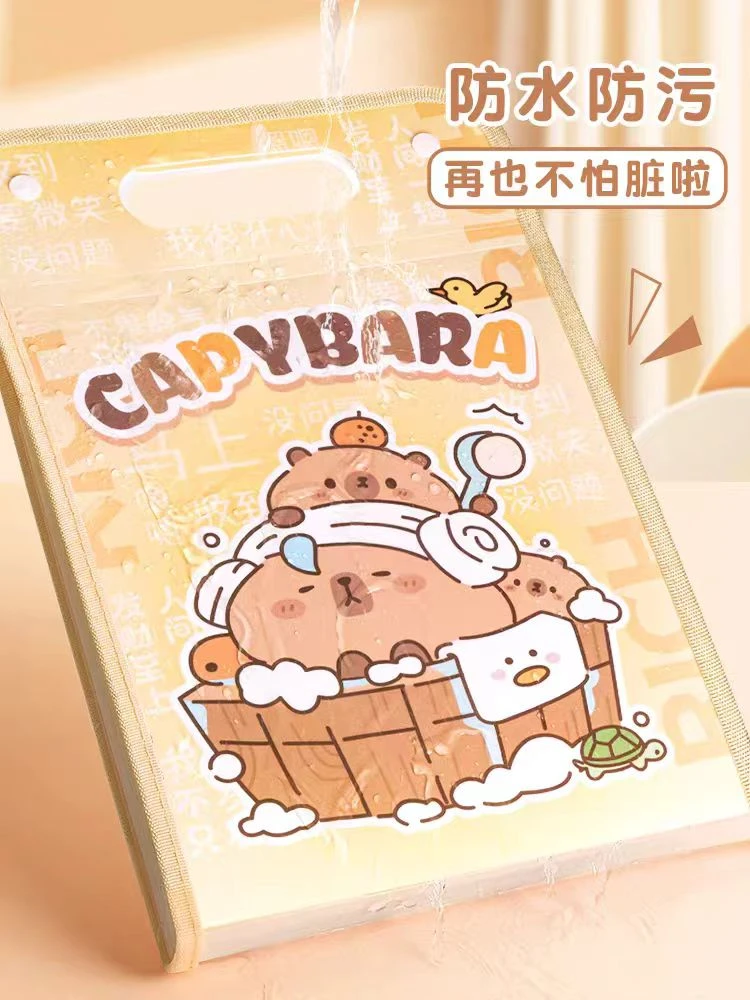 【送索引贴】咔巴熊竖式风琴包卡皮巴拉手提试卷文件袋大容量学生用