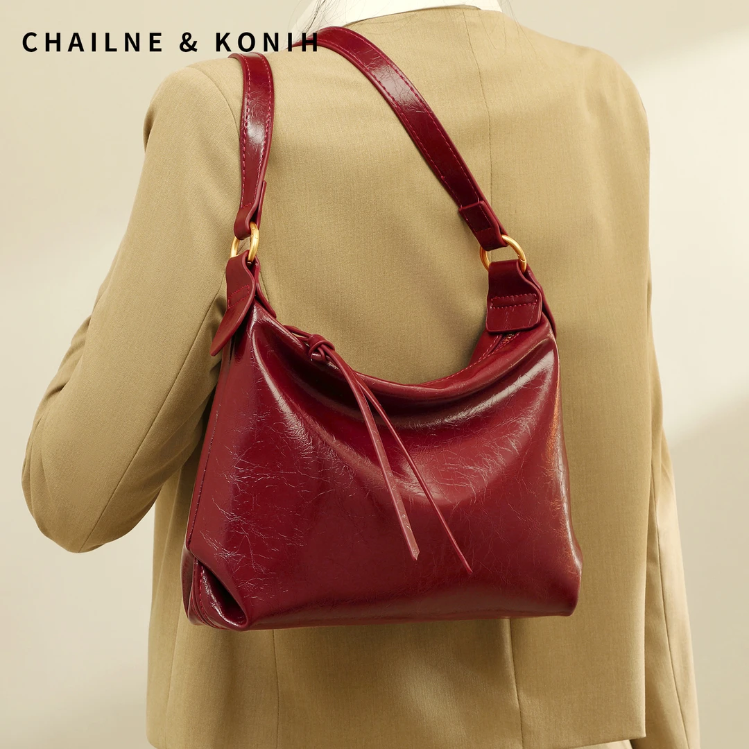 红色女包结婚包包日常可用大容量单肩斜挎包2025新款高级感新娘包