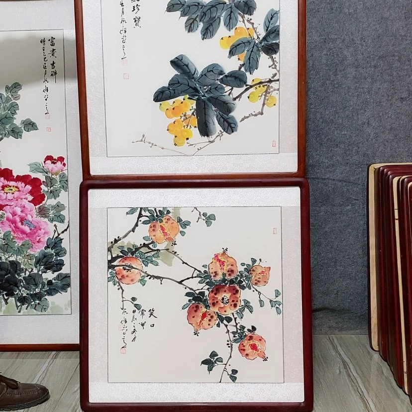 【闪购商品】国画书画作品带框65×65厘米