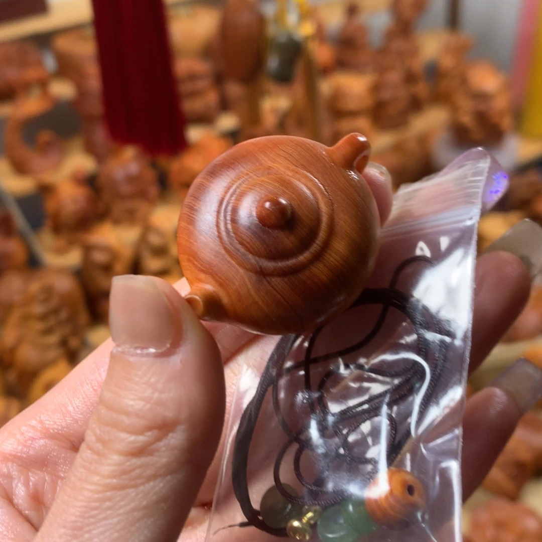 柏木（崖柏）?****?小个迷你把把壶（带配件）