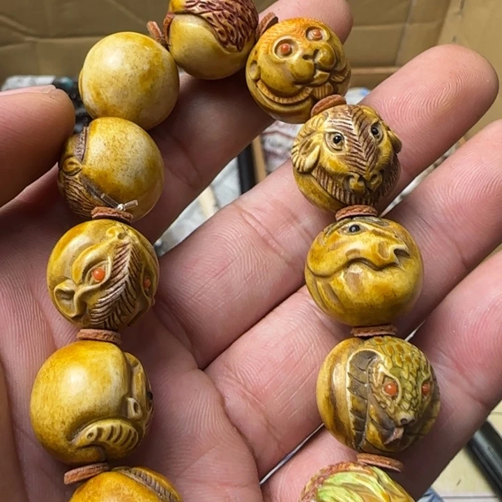 叶***凡鹿骨手串/手链如图所见所拍是所得