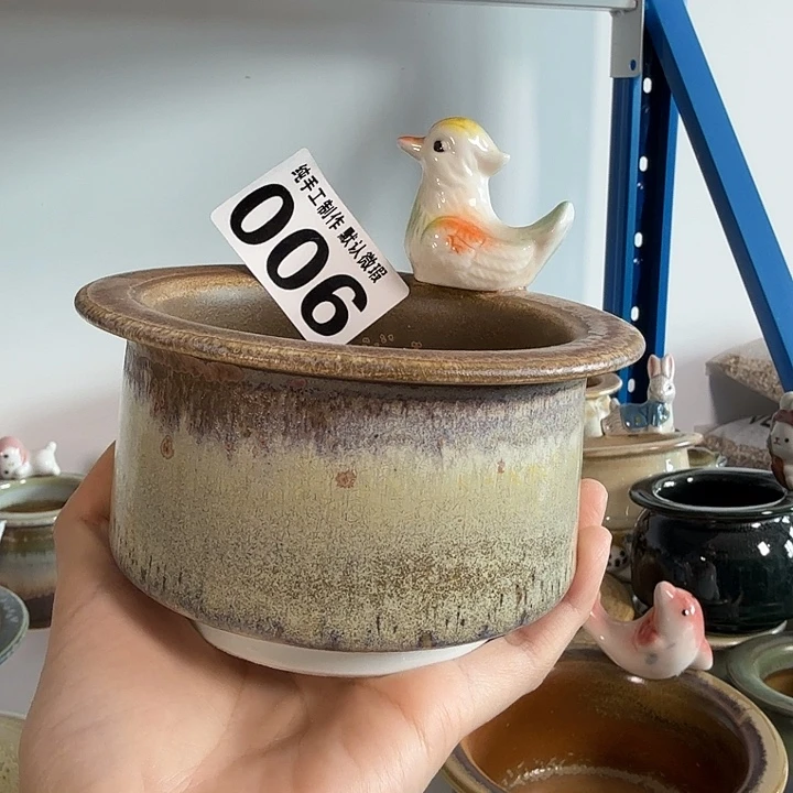 景德镇手工陶瓷盆 口9