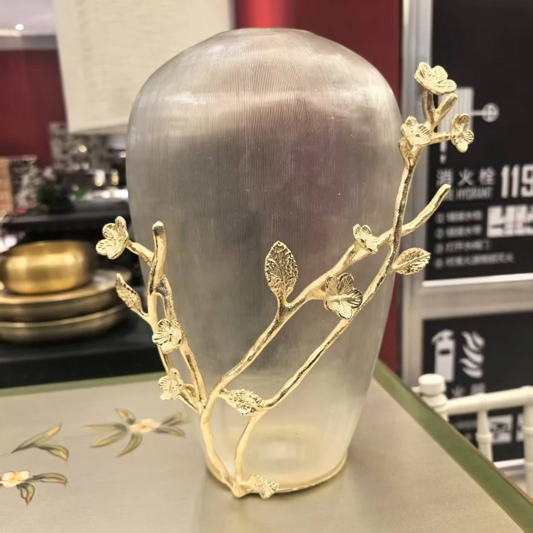 【欧美外单】DSK磨砂透明花枝花瓶