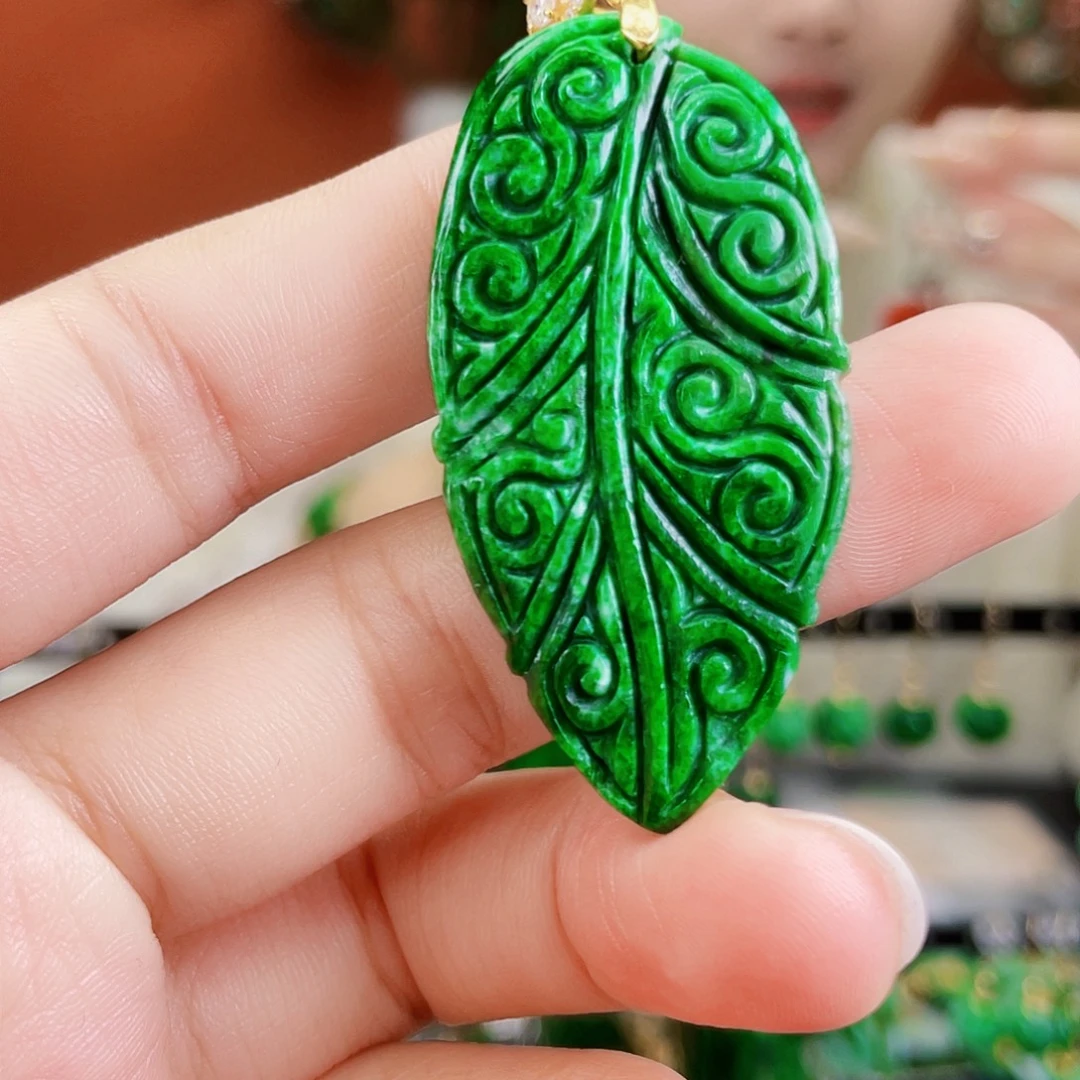 翡翠未镶嵌耳饰饰品