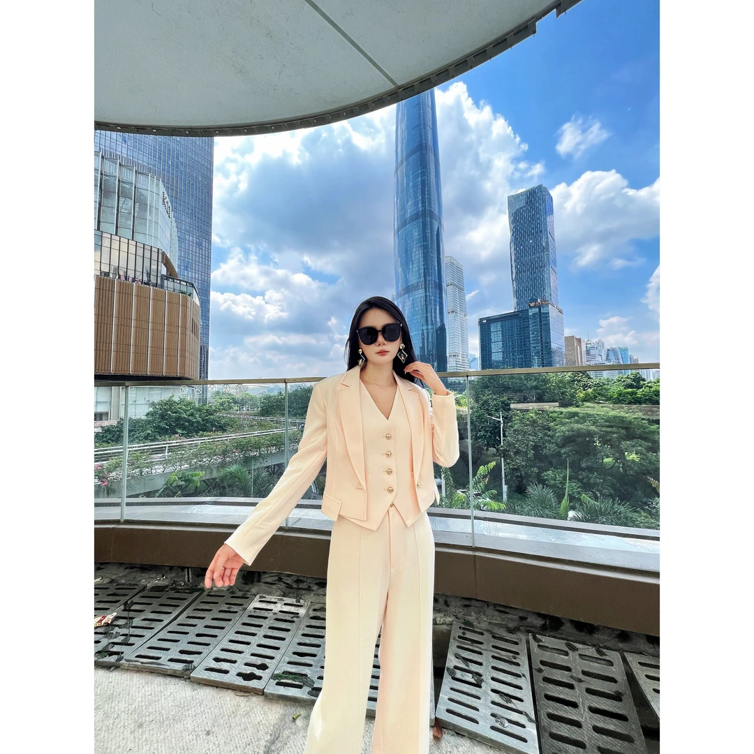 百丝/BAISI商场同步AAAD409303H2时尚百搭直筒裤气质款