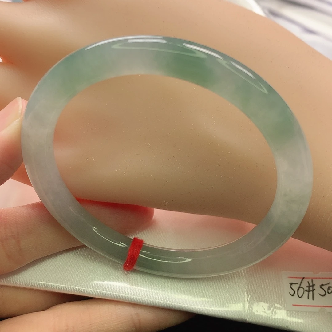 翡翠未镶嵌手镯缅甸5657叮当